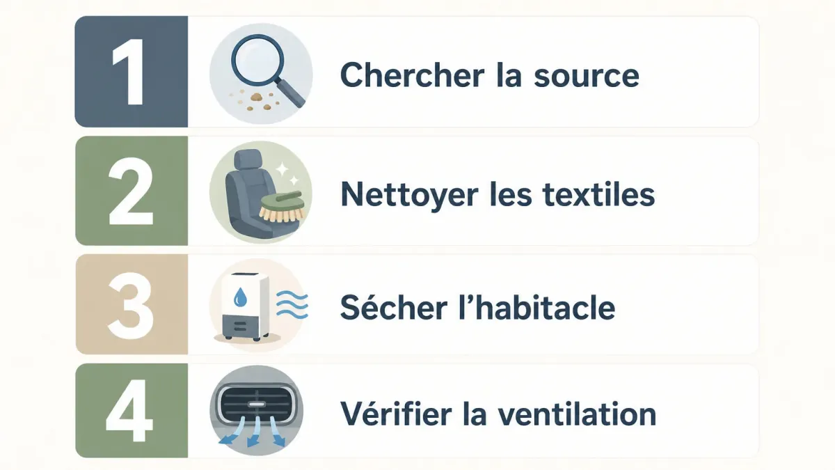 Checklist pour traiter les mauvaises odeurs d’un habitacle