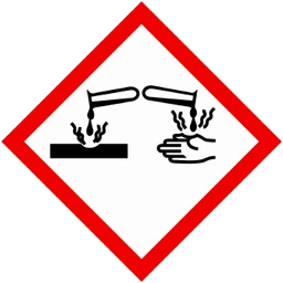 Pictogramme de danger : Corrosif (SGH05)